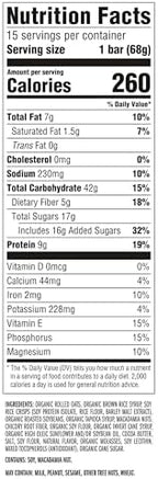 CLIF BAR - Energy Protein Bars - White Chocolate Macadamia Nut - Made with Organic Oats - Energy Bars - Non-GMO - (15 Pack)