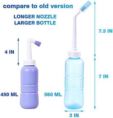 Portable Bidet Sprayer - Large Bidet Bottle 560 ML