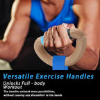 J Bryant Wooden Resistance Band Handles for Deadlifts and Strength Training – Ergonomic Grip for Loop Bands – Durable Handles for Home Gym Workouts