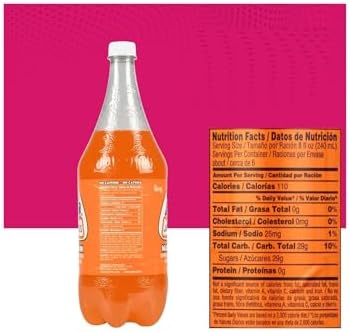 Generic Jarritos Mandarin Drink plastic Bottle 1.5 L (Pack of 4)