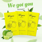 Individual Hand Wipes Wet Wipes Travel Size,Wet Wipes Individually Wrapped Bulk Cleansing Travel Size Wipes for Wedding Travel Restaurant Barbecue (1 Count (Pack of 60), Lemon)
