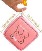4 Pcs Sanitary Napkin Storage Bag Menstrual Pad Zipper Bag Menstrual Cup Storage Pouch Sanitary Napkin Bag for Women Girl Tween
