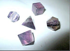 Jet International Purple Flourite Sacred Geometry Sets 5 Stone Platonic Solid Top Grade Quality Merkaba Star W/Velvet Pouch Attractive Cleansing Life Vitality Healing Chakra Balancing DNA Energy