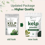 Organic Kelp Powder, 2lbs | Sustainably US Grown, Raw Ascophyllum Nodosum Source | Rich in Iodine for Thyroid Support, Body Scrubs, & Skin Care | Sea Vegetable | Non-GMO, Vegan