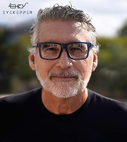 Eyekepper Oversized Reading Glasses Square Large Frame Readers for Men and Women