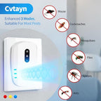 2026 Cvtayn Upgraded Ultrasonic Pest Repellent Indoor Repeller, Mouse Traps, Repellent Roach, Mouse, Bugs, Mosquito, Mice, Spider, Ant, Rodent Repellent Ultrasonic Plug in, 3 Mode Switching, 6 Packs