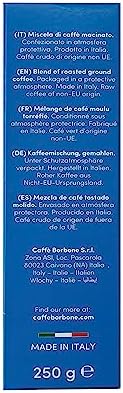 CAFFÈ BORBONE Ground Coffee - 8.8 oz Freshly Roasted Miscela Nobile (Blu) Blend for Espresso Machines Intensity 8.5/10, Strong and Sweet Made in Italy