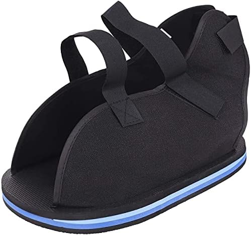 Post Op Shoe Broken Toe Open Walking Shoe Lightweight Surgical Foot Protection Cast Boot Adjustable Straps for Ankle Injures Support Bunion Hammertoe Post Surgery Brace Foot Fracture Orthopedic Shoe