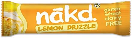 Nakd Bars, Lemon Drizzle Raw Fruit and Nuts, Gluten Free, 18 Count