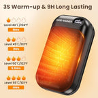 Hand Warmers Rechargeable 2 Pack, 4-Levels 104°F to 131°F Electric Hand Warmers, UL Certified Safe & Real 9Hrs Heating, Portable Pocket Hand Warmer for Women Men Kids, Fishing, Hunting, Golf, Camping