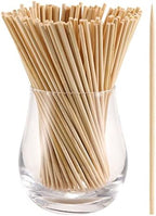 200 PCS Bamboo Skewers, 8 Inch Food Sticks for Appetizers, Fruit, Grilling Kebabs, Cocktail Picks for Drinks, Toothpicks Natural, Kitchen Gadget