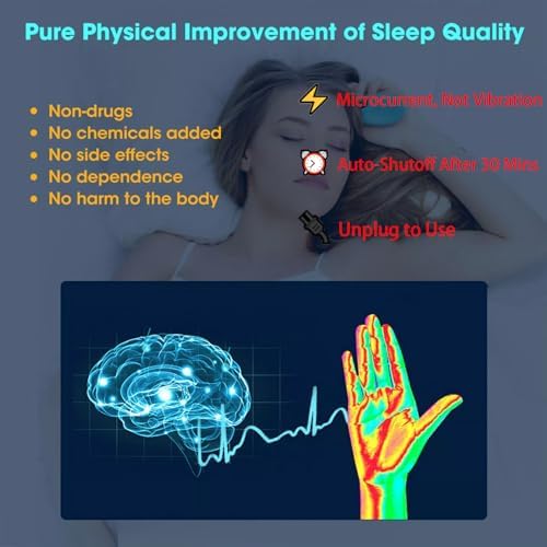 Handheld Sleep Aid Device, Neurocontrol para el Insomnio, Neurocontrol Dispositivo para Ansiedad, Neurocontrol Sleep Aid Device (White, 6.5 * 4 * 3.5CM)