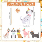 30Pcs Dog Cupcake Toppers, Cartoon Dog Themed Birthday Party Decorations, 6 Styles Dogs Cake Topper Baby Shower Party Decorations, Puppy Theme Birthday Supplies