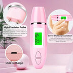 Skin Hydration Tester, Detector For Face,Skin Analyzer Machine Professional, Skin Analyzer Machine Water Oil Monitor for Skin Care, LCD Display Monitoring Meter for Home Traveling Beauty Salon