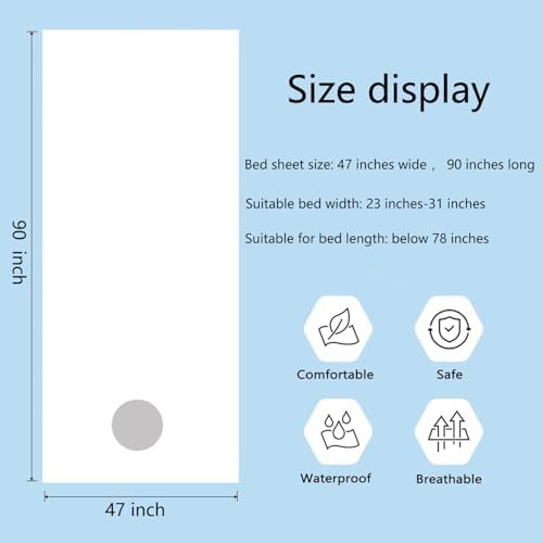 Premium Reusable Massage Table Sheets Bed Cover 47 x 90 Inches with Face Hole, Fitted Table for Master Massage, Waterproof and Oilproof, Stain and Wrinkle-Resistant, Machine Washable