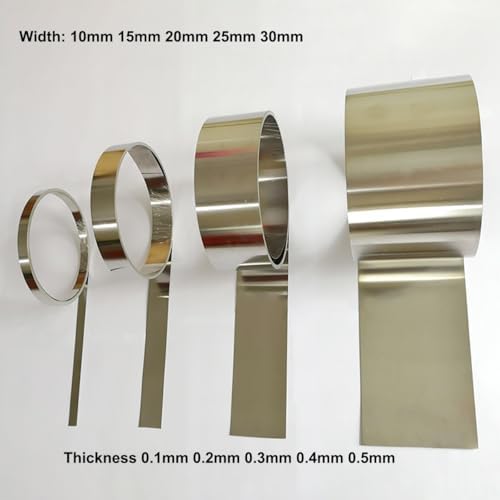 304 Stainless Steel Foil Roll - Customizable Narrow Strip Steel Foil (10mm to 50mm Width, 1 Meter Length)-1pc(0.2x30x1000mm)