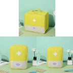 Space Saving Health Accessories Holder Group Including Three Different Sized Bags Designs with Strong Oxford Fabric Medication Organizers Set