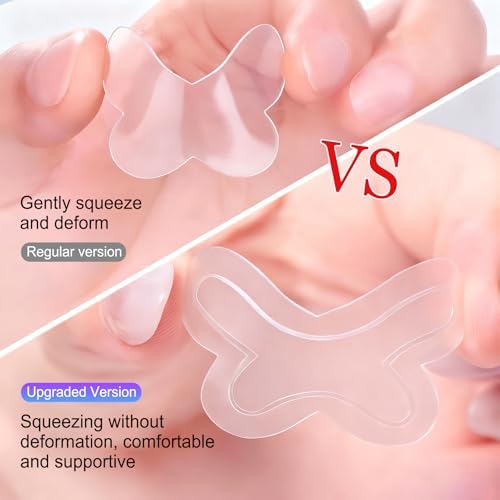 Ear Stickers, 32 pcs Butterfly Shape Ear Shaping Stickers for Concave Ears, Strong Support Ear Correction Kit Say Goodbye to Flat Ears for Natural Ear Contours Ear Lobe Support Patches (Clear)