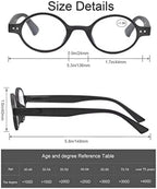 MODFANS Reading Glasses 2.5 for Men and Women 5 Pack Stylish Readers Flexible Spring Hinge Lightweight Ladies Cheaters Suitable Wear well-5 Pouch with 1 Soft Cloth