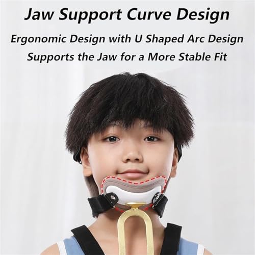Children Spine Orthosis Neck Brace, Children Cervical Rehabilitation Brace, Freely Adjust The Size & Skin-Friendly and Breathable, U Lumbar Support, for Neck and Upper Back Injuries Relief.
