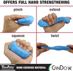 CanDo Theraputty Plus Hand Exercise Putty for Rehabilitation, Exercises, Hand Thearpy, Occupational Therapy, Hand Strengthening, Improve Motor Skills, Stress Relief 5-Pound Blue Firm