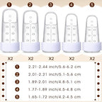 BBTO 10 Pcs Mallet Finger Splint, 5 Sizes Finger Support Brace Stabilizer Straightener Plastic Fingertip Protectors Arthritis Knuckle Immobilization for Thumb Pinky Middle Index Ring(Transparent)