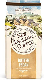 New England Coffee Variety Pack - Butter Pecan/Blueberry Cobbler/Hazelnut Creme, 11oz Bag (Pack of 3)