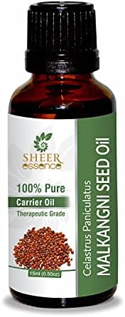 MALKANGNI Seed Oil 100% Pure Undiluted Natural Uncut Therapeutic Grade Cold Pressed Carrier Oils for Skin, Hair and Aromatherapy 250ML