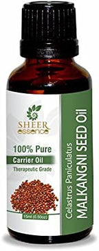 MALKANGNI Seed Oil 100% Pure Undiluted Natural Uncut Therapeutic Grade Cold Pressed Carrier Oils for Skin, Hair and Aromatherapy 250ML