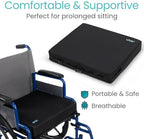 Vive Wheelchair Cushion - Wheel Chair Cushions for Senior, Pressure Relief - Wheelchair Pad, Wheelchair Seat Cushion, Foam for Office Chairs, Car, Lightweight, Portable, Easy to Clean (2")
