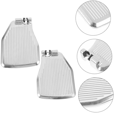 Heavy Duty Wheelchair Footrest Pedal Thick Replacement Footplate for Elevating Leg Rest Universal Fit for Seniors and Patients
