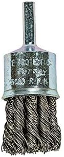 Forney 60002 End Brush, Coarse Twist Knotted with 1/4-Inch Shank, 1-Inch