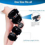 Hinged ROM Knee Brace,Unloader Knee Brace,Knee Immobilizer Brace,ACL, MCL and PCL Injury, Adjustable Orthopedic Support Stabilizer After Surgery, Women and Men-Multi-Angle Adjustment