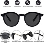 Reader Sunglasses for Women Classic Round Frame Full Lens Reading Sunglasses Outdoor UV400 Protection Eyeglasses