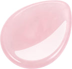 CrystalTears Rose Quartz Crystal Worry Stone Thumble Polished Healing Crystals Pocket Palm Stone Thumb Worry Stones for Anxiety Stress Relief Crystal Therapy