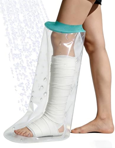 Extra Large Cast Covers for Shower Leg, Waterproof Leg Cast Cover for Showering, Reusable Cast Protector for Shower Leg Adult, Soft Comfortable Cast Shower Cover Leg, Used for Bandages
