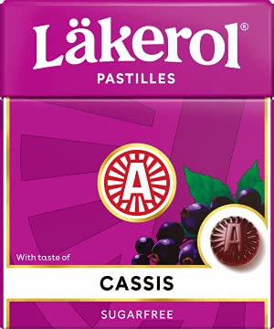 Cloetta Lakerol Cassis Pastilles 10 Boxes of 25g