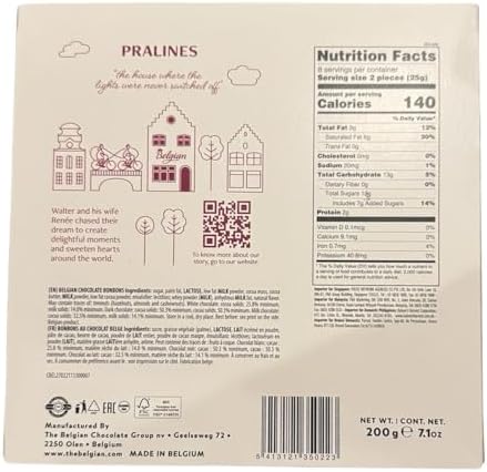 Belgian Chocolate Pralines – Assorted Gourmet Chocolate Gift Box, 200g (7.1 oz), Perfect for Gifting & Special Occasions
