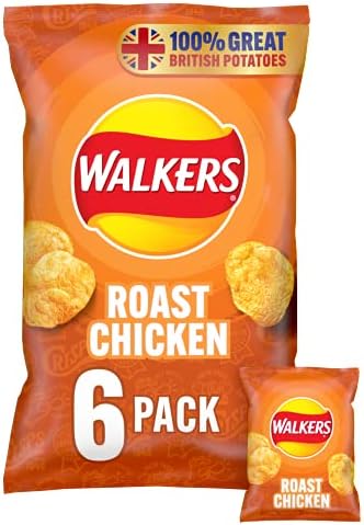Walkers Roast Chicken Crisps 6 x 25g