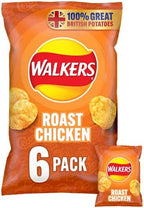 Walkers Roast Chicken Crisps 6 x 25g