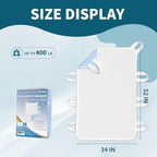 Washable Bed Pads with 8 Sturdy Handles 34”×52” Extra Large Reusable Underpads 4-Layers Leakproof Chucks Pads Washable for Incontinence (1 Pack; Blue)