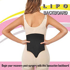 Lipo Foam Back Board Post Surgery Liposuction Surgery Board Lipo Backboard Lipo Back Compression Board Liposuction & BBL Tabla Moldeadora de Espalda Post Cirugia, Black