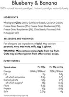 THE GREAT BRITISH PORRIDGE CO Blueberry Banana Porridge, 385 GR