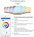 ASAKUKI Smart WiFi Essential Oil Aromatherapy Diffuser, Easy Connect with Alexa and Google Home Phone App Voice Control 700 ml Ultrasonic Diffuser, Create Schedules 7 LED Colors Humidifier