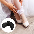 3 Pair Shoe Filler for Too Big Shoes Women, Soft Sponge Toes Filler Inserts Adjustable Shoes Fillers Big Toe Plug Foot Brace Shoe Pads Black Toe Cushions for High Heel Pumps Flats Sneakers