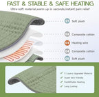 Heating Pad for Full Body Pain Relief 6 Heat Levels 4 Timers Soothes Back, Waist, Neck & Leg Aches Moist Machine Washable Holiday Wellness Gift