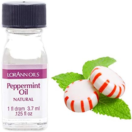 LorAnn Peppermint Oil SS Natural Flavor, 1 dram bottle (.0125 fl oz - 3.7ml - 1 teaspoon)