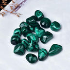 Erliway Malachite Healing Crystal Stones, 1.25-2.0" Large Reiki Healing Gemstones Natural Tumbled Polished Stones for Energy Witchcraft Therapy Meditation