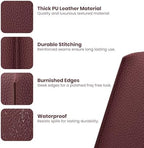 Premium PU Leather Tissue Box Holder - Elegant Hotel-Style Tissue Box Cover for Home, Office & Car Decor, Tissues Cube Organizer for a Natural & Classic Look (D-Brown)