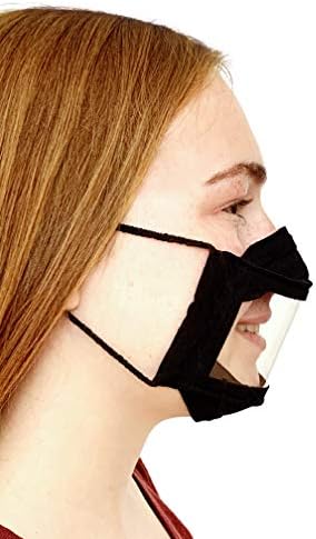 Clear Face Mask/Reusable/Non-Toxic/American Made/Latex-free/No PVC, BPA, Phthalate/Washable/See Through Window Mask